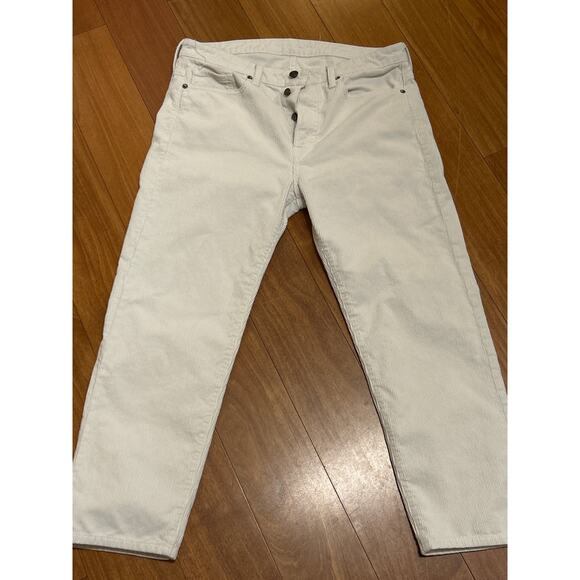 Vince Corduroy Straight Cropped Leg Button Fly Pants - Picture 1 of 7